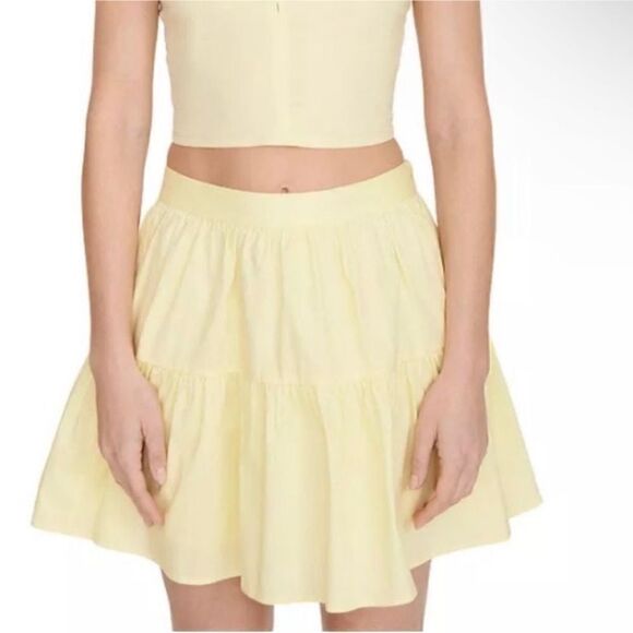 STAUD NWT Sea Mini Skirt in Sunray Size 2 - Picture 1 of 12